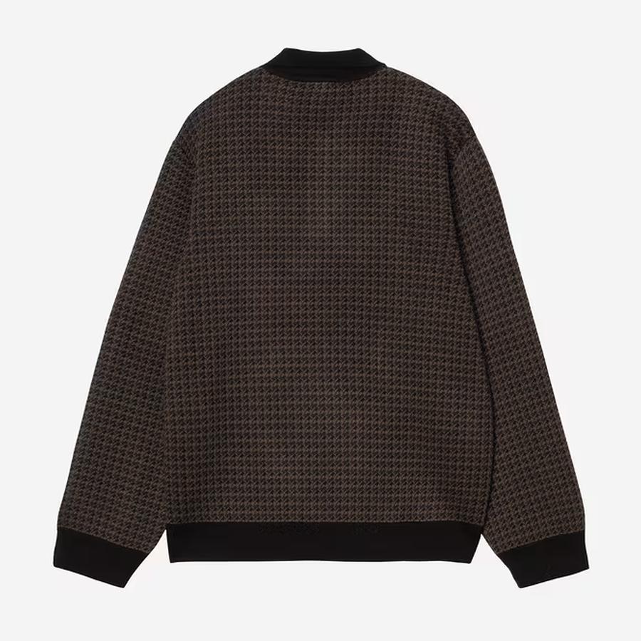 Carhartt WIP L/S Lowis Polo - Lowis Houndstooth / Vitola