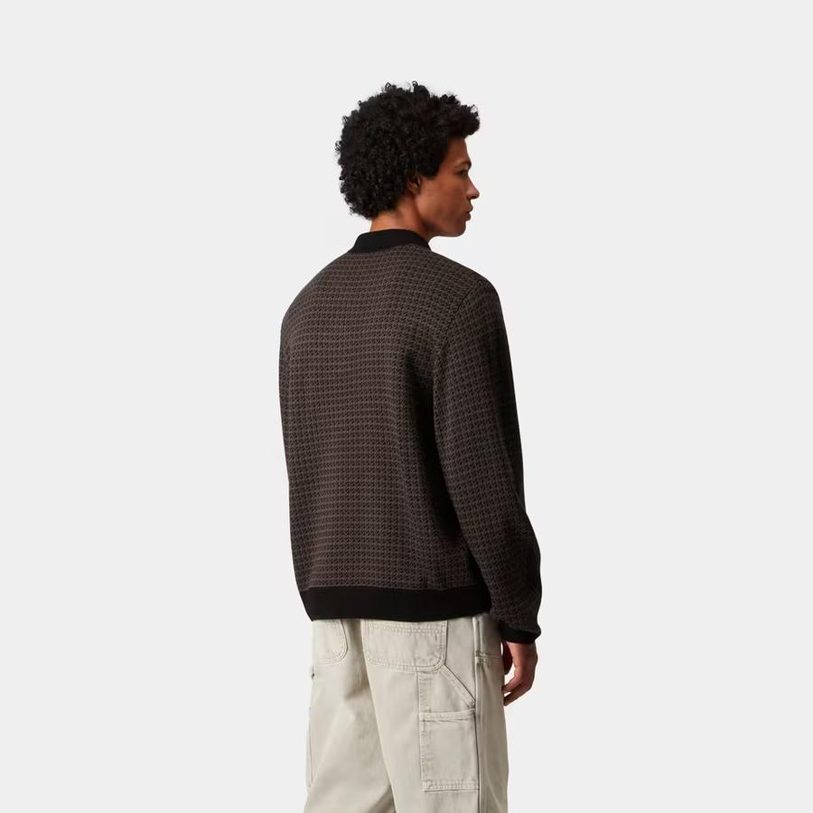 Carhartt WIP L/S Lowis Polo - Lowis Houndstooth / Vitola