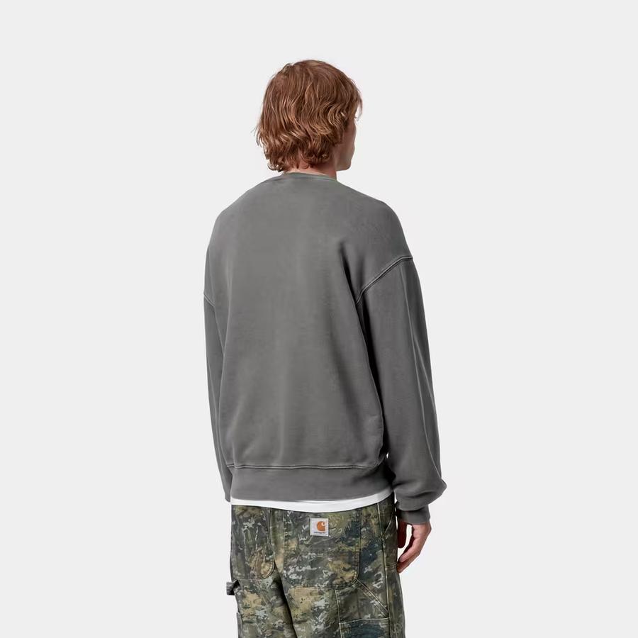 Carhartt WIP Vista Sweatshirt - Black (Garment Dyed)