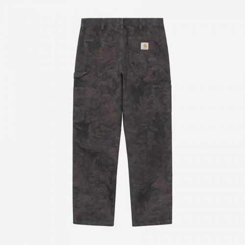 Carhartt WIP Double Knee Pant - Camo Combi Green / Graphite (Garment Dyed)
