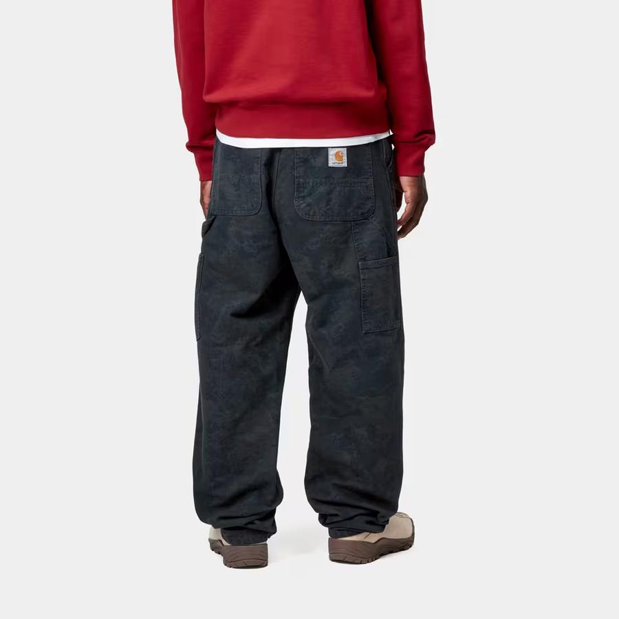 Carhartt WIP Double Knee Pant - Camo Combi Green / Graphite (Garment Dyed)