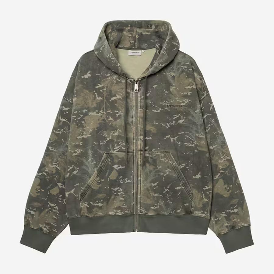 Carhartt WIP Benton Sweat Jacket - Camo Combi / Gr...