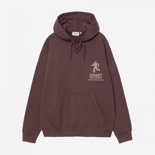 Carhartt WIP Hooded Distance Sweatshirt - Palisander (Stone Dyed)