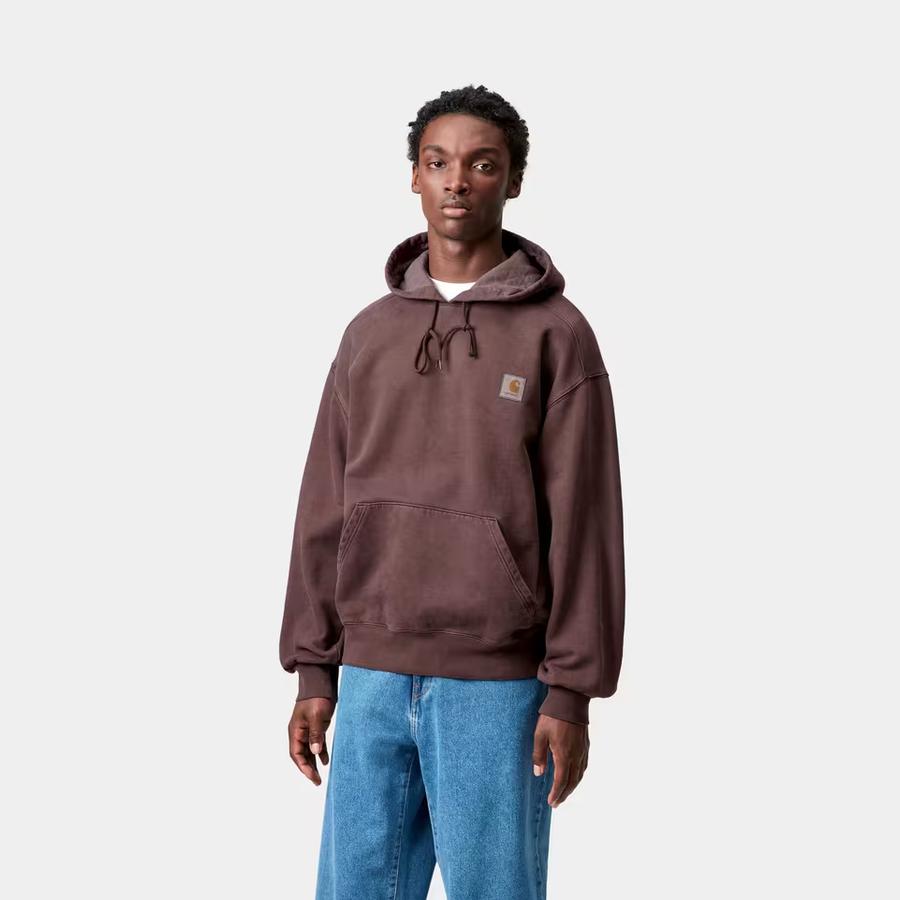 Carhartt WIP Hooded Vista Sweatshirt - Palisander (Garment Dyed)