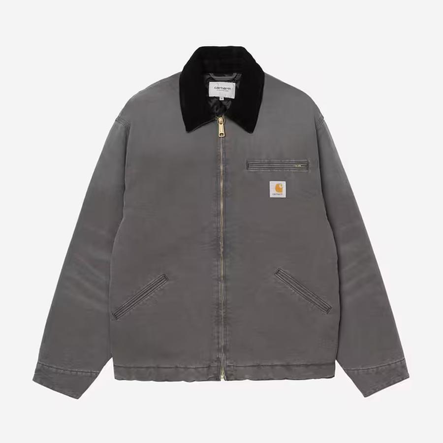 Carhartt WIP OG Detroit Jacket - Graphite / Black ...