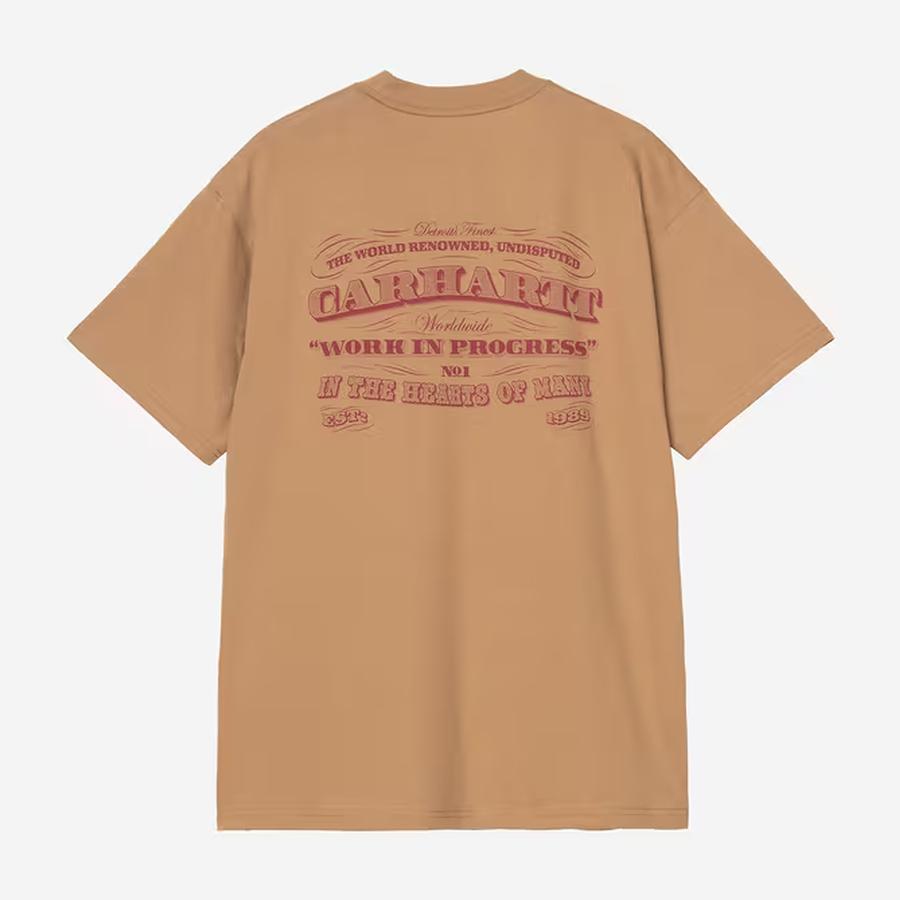 Carhartt WIP S/S 3 One 3 T-Shirt - Peanut