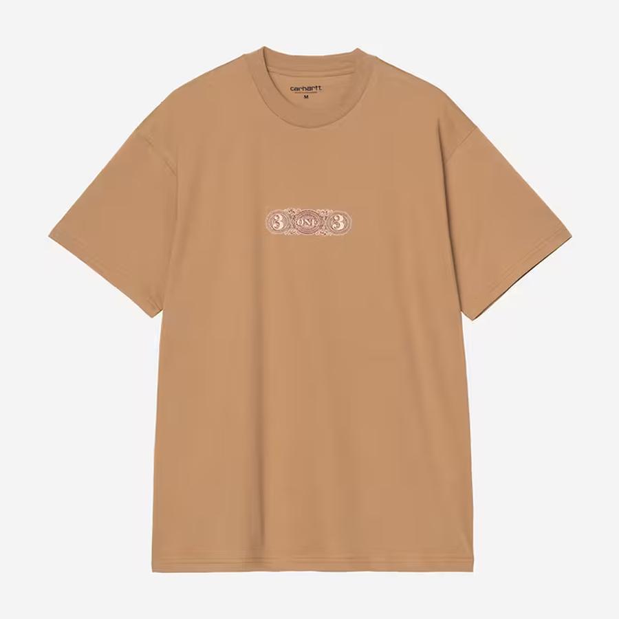 Carhartt WIP S/S 3 One 3 T-Shirt - Peanut