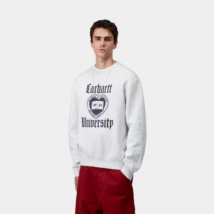 Carhartt WIP Schooling Sweatshirt - Ash Heather