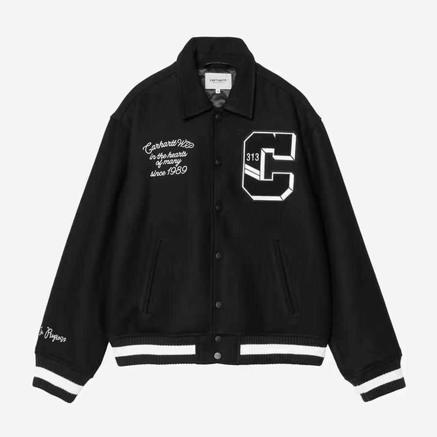 Carhartt WIP World Class Varsity Jacket - Black
