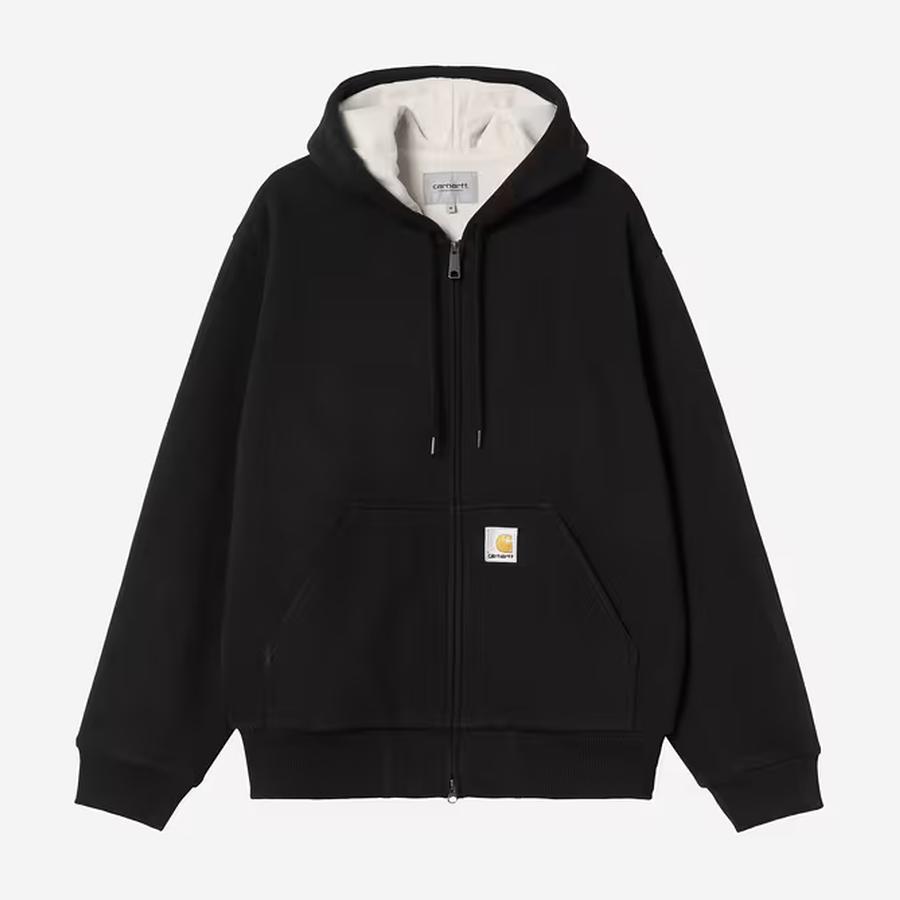 Carhartt WIP Active Sweat Jacket - Black (Stone Wa...