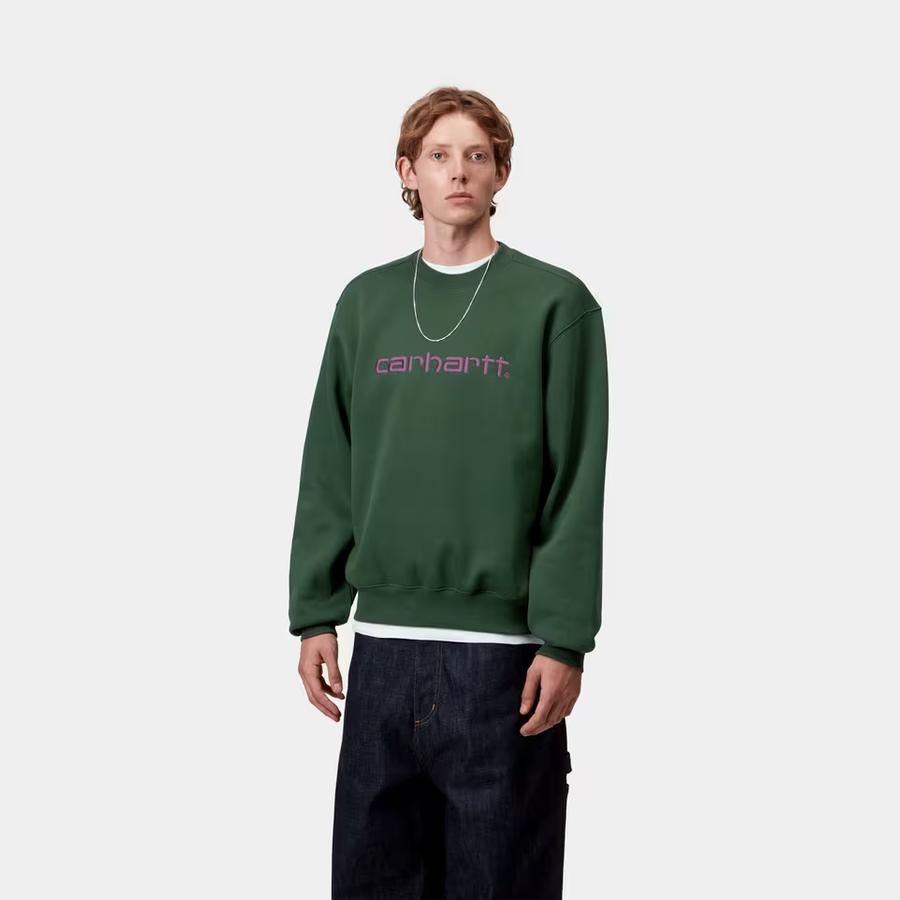 Carhartt WIP Carhartt Sweatshirt - Sycamore Tree / Phlox