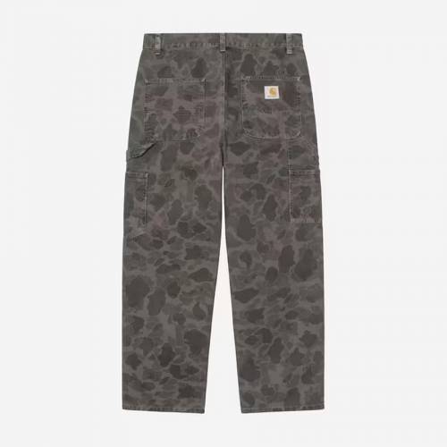 Carhartt WIP Camo Duck Single Knee Pant - Green / Porphyry (Garment Dyed)