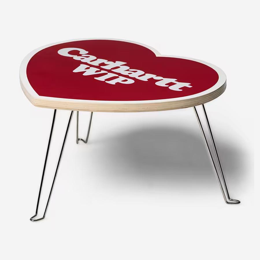 Carhartt WIP Heart Folding Table - Scarlet / White