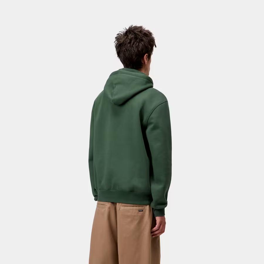 Carhartt WIP Hooded Carhartt Sweatshirt - Sycamore Tree / Phlox