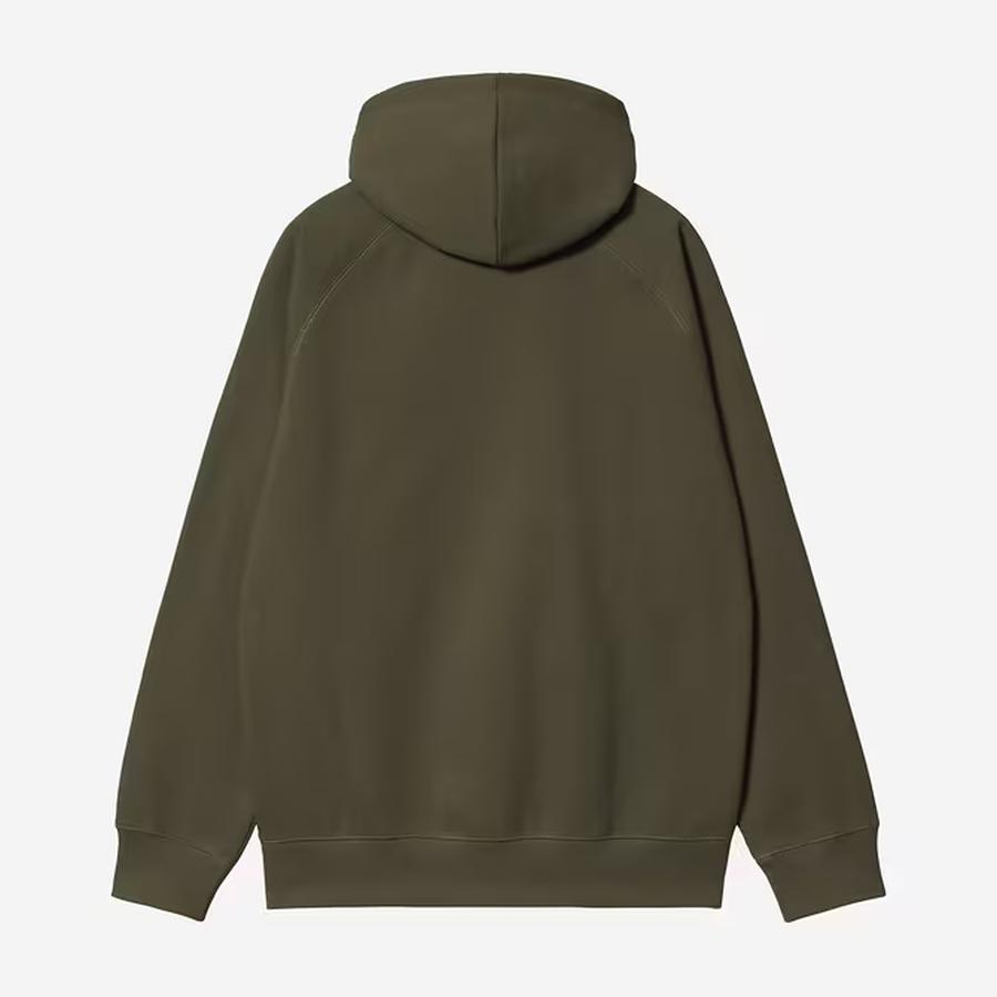 Carhartt WIP Hooded Chase Sweatshirt - Olive / Gold