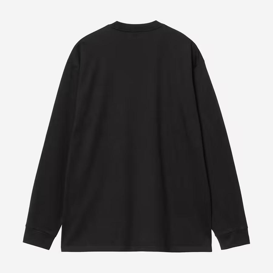 Carhartt WIP L/S Pocket Heart T-Shirt - Black / Black