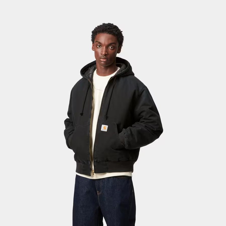 Carhartt WIP OG Active Jacket - Black (Stone Canvas)