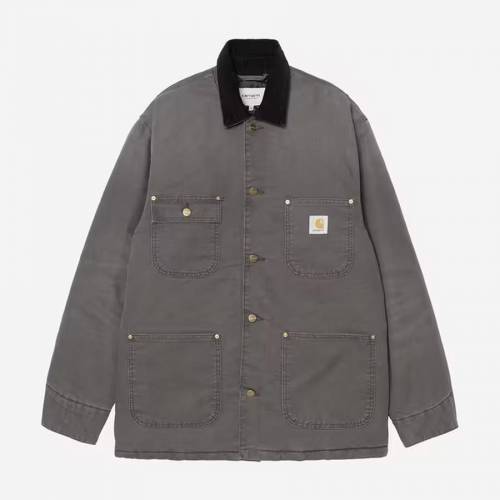 Carhartt WIP OG Chore Coat - Graphite / Black (Stone Canvas)