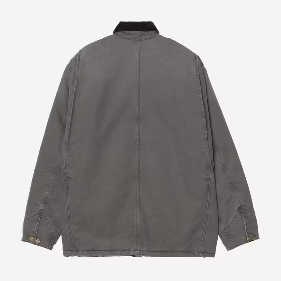Carhartt WIP OG Chore Coat - Graphite / Black (Stone Canvas)