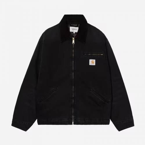 Carhartt WIP OG Detroit Jacket - Black / Black (Stone Canvas)