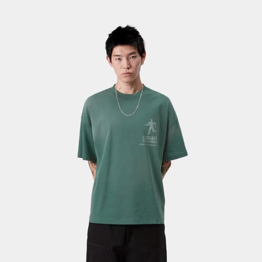 Carhartt WIP S/S Distance T-Shirt - Dark Fir (Stone Dyed)
