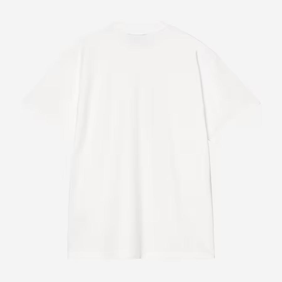 Carhartt WIP S/S Lightyears Ahead T-Shirt - White (Heavy Stone Wash)