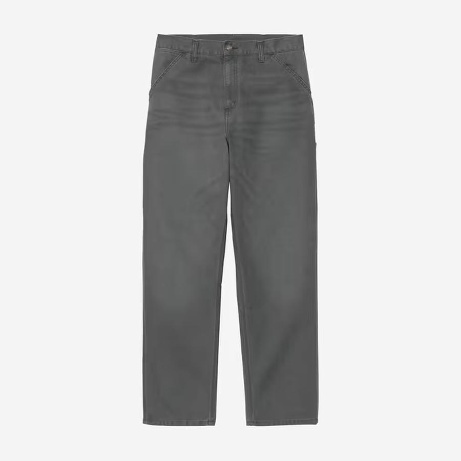 Carhartt WIP Single Knee Pant - Graphite (Stone Canvas)