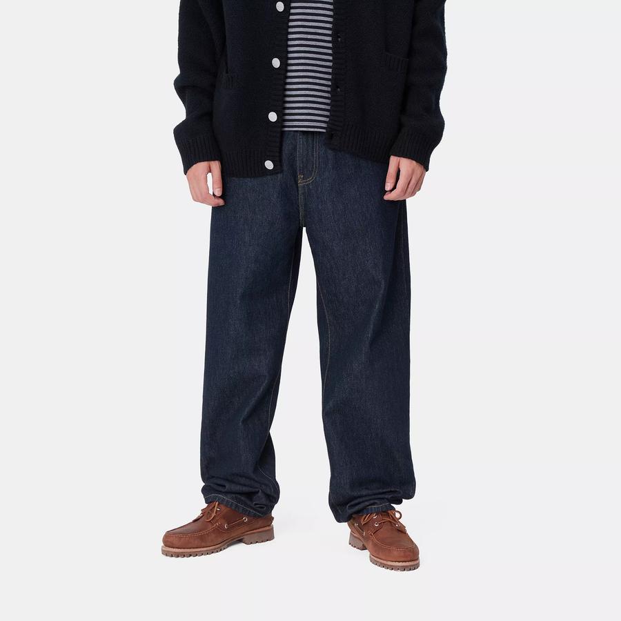 Carhartt WIP Aaron Pant - Blue (Rinsed)