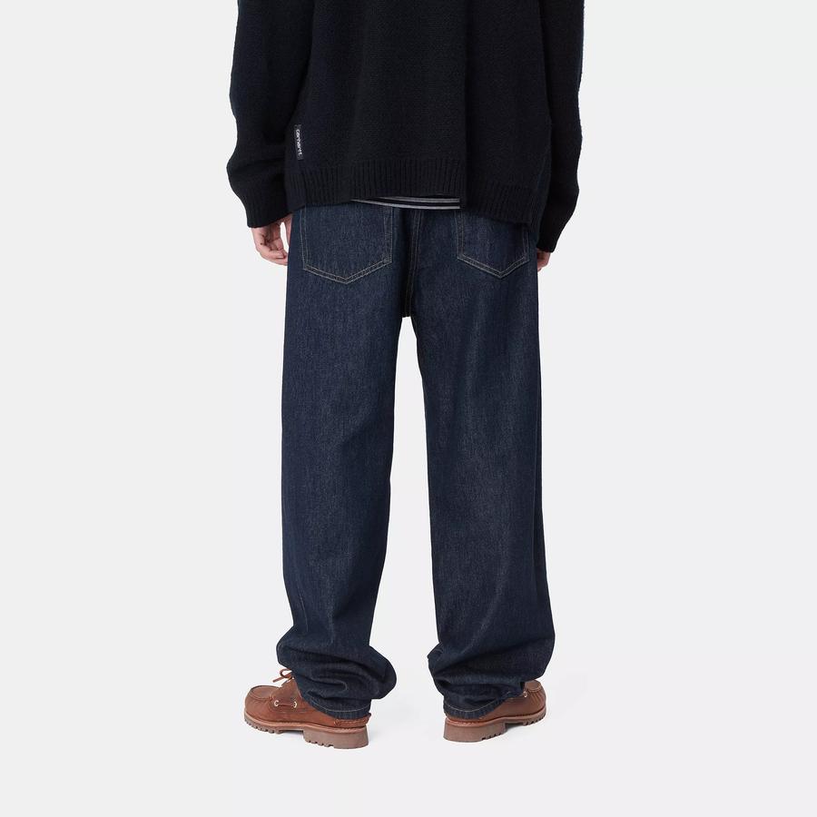 Carhartt WIP Aaron Pant - Blue (Rinsed)
