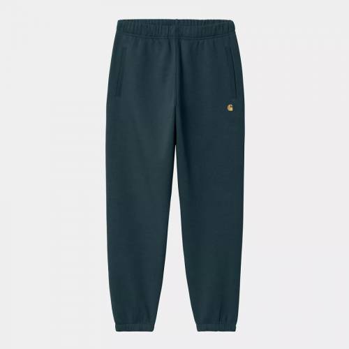 Carhartt WIP Chase Sweat Pant - Duck Blue / Gold
