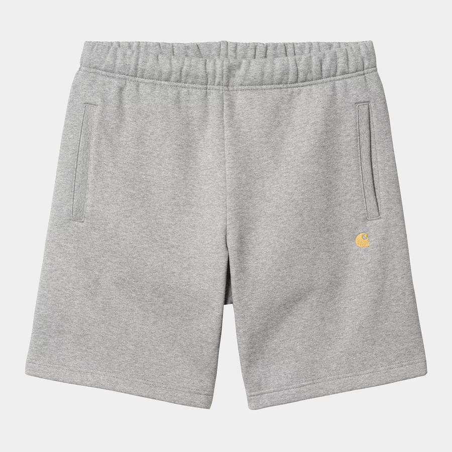 Carhartt WIP Chase Sweat Short - Grey Heather / Go...