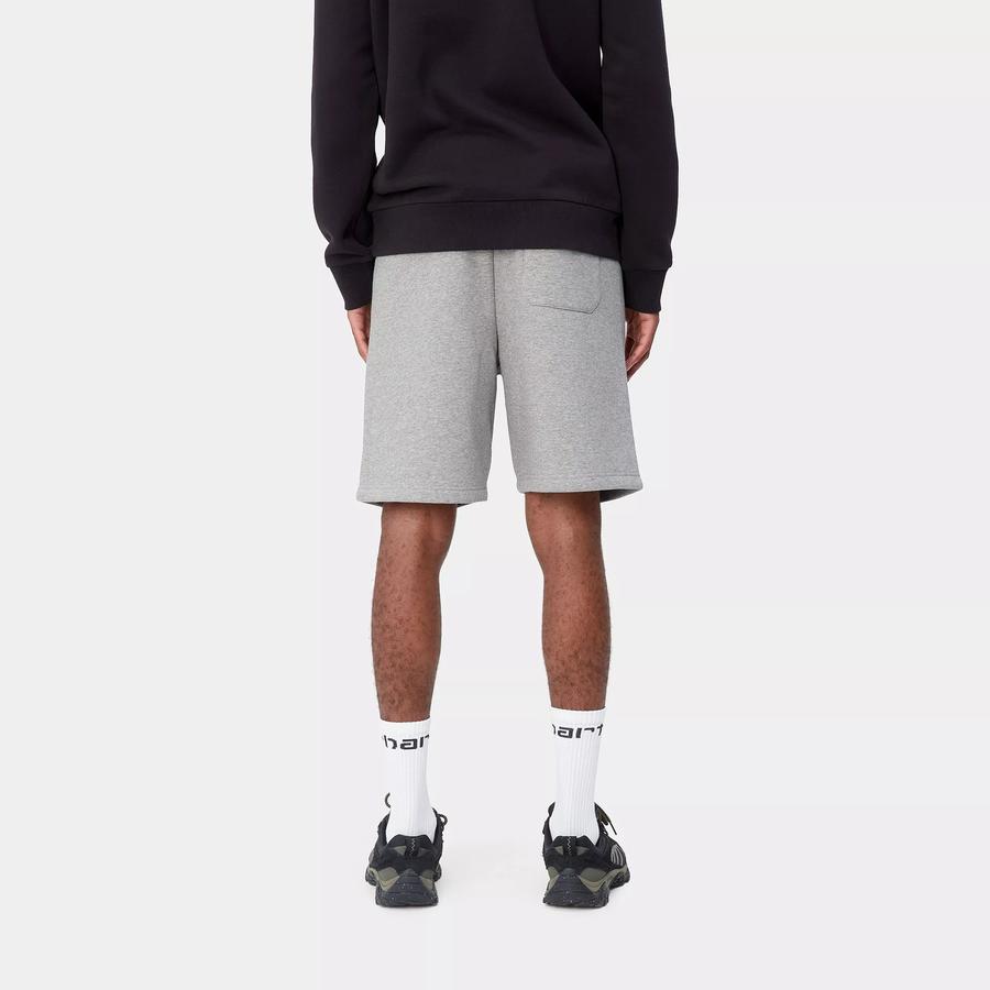 Carhartt WIP Chase Sweat Short - Grey Heather / Gold