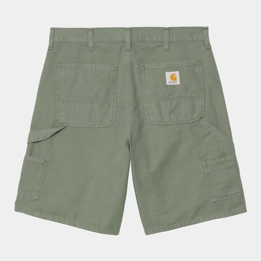 Carhartt WIP Double Knee Short - Park (Stone Washe...