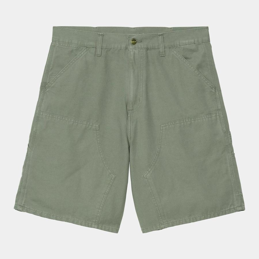 Carhartt WIP Double Knee Short - Park (Stone Washed)