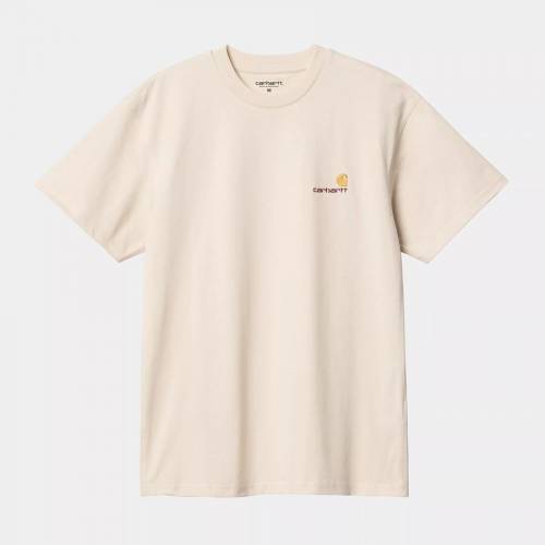 Carhartt WIP S/S American Script T-Shirt - Natural