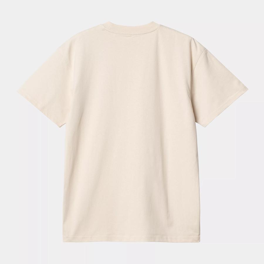 Carhartt WIP S/S American Script T-Shirt - Natural