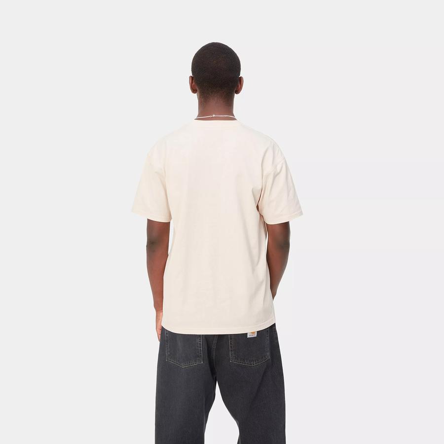 Carhartt WIP S/S American Script T-Shirt - Natural