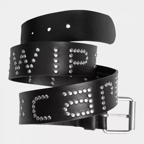 Carhartt WIP Script Studs Belt - Black / Silver