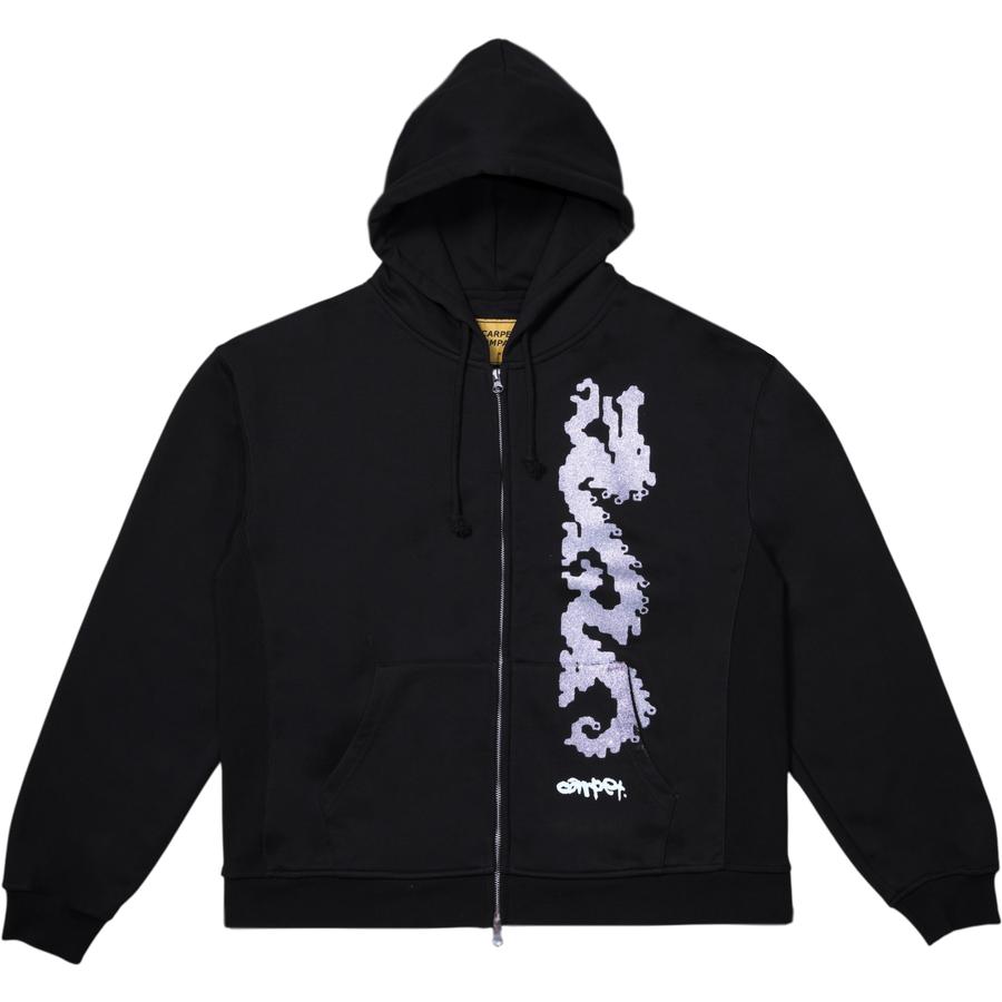 Carpet Company Dragon Zip Up Hoodie - Black