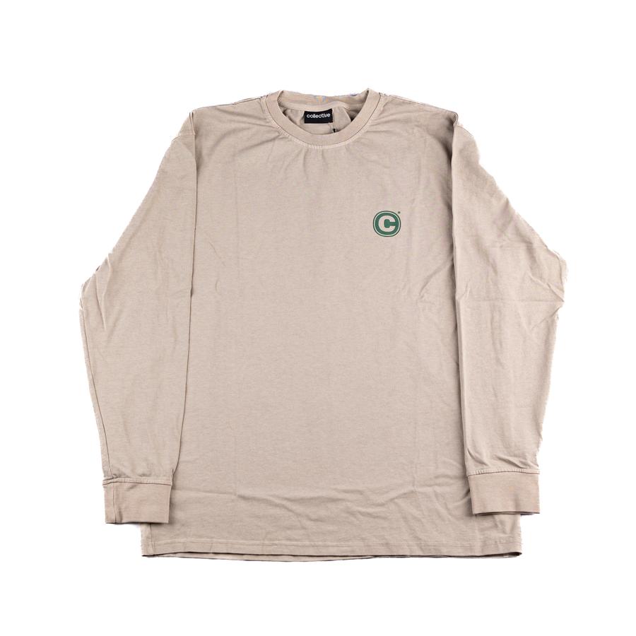 Collective Button Long Sleeve - Bege (Garment Dyed)