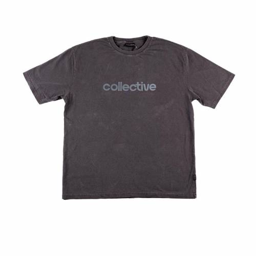 Collective OG Logo T-Shirt - Black (Garment Dyed)