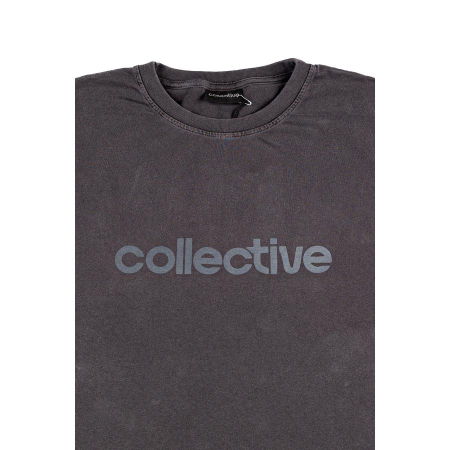 Collective OG Logo T-Shirt - Black (Garment Dyed)