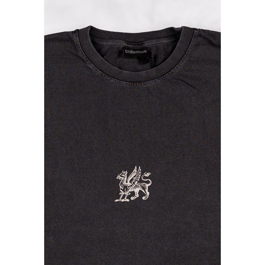 Collective Phoenix T-Shirt - Black (Garment Dyed)