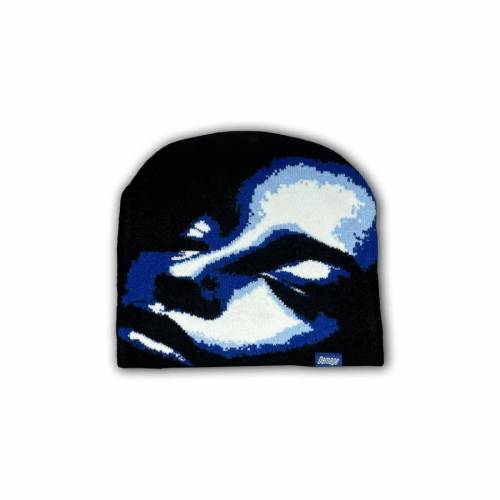 Damage Desa Skull Beanie - Black / Blue
