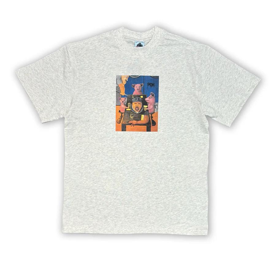 Damage Poh Banquete T-Shirt - Ash Grey