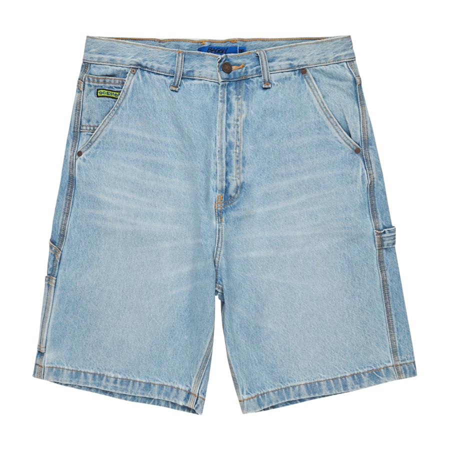 DC Shoes Carpenter Baggy Denim Shorts - Light Indigo