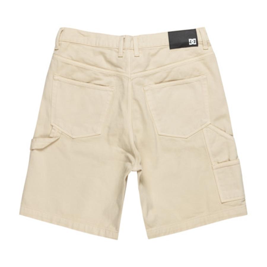 DC Shoes Carpenter Baggy Denim Shorts - Oatmeal Ov...