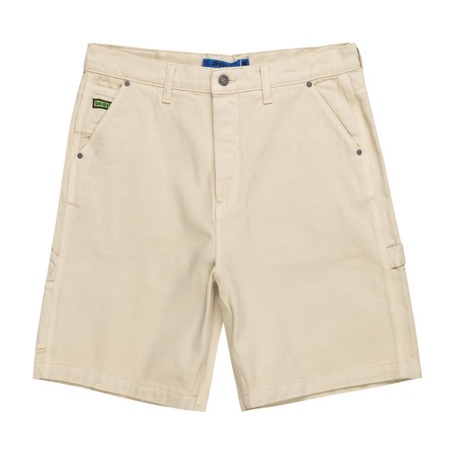 DC Shoes Carpenter Baggy Denim Shorts - Oatmeal Overdye