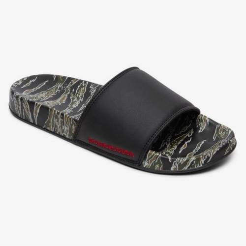 DC Shoes Slide SE Leather - Green / Black