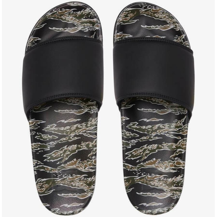 DC Shoes Slide SE Leather - Green / Black